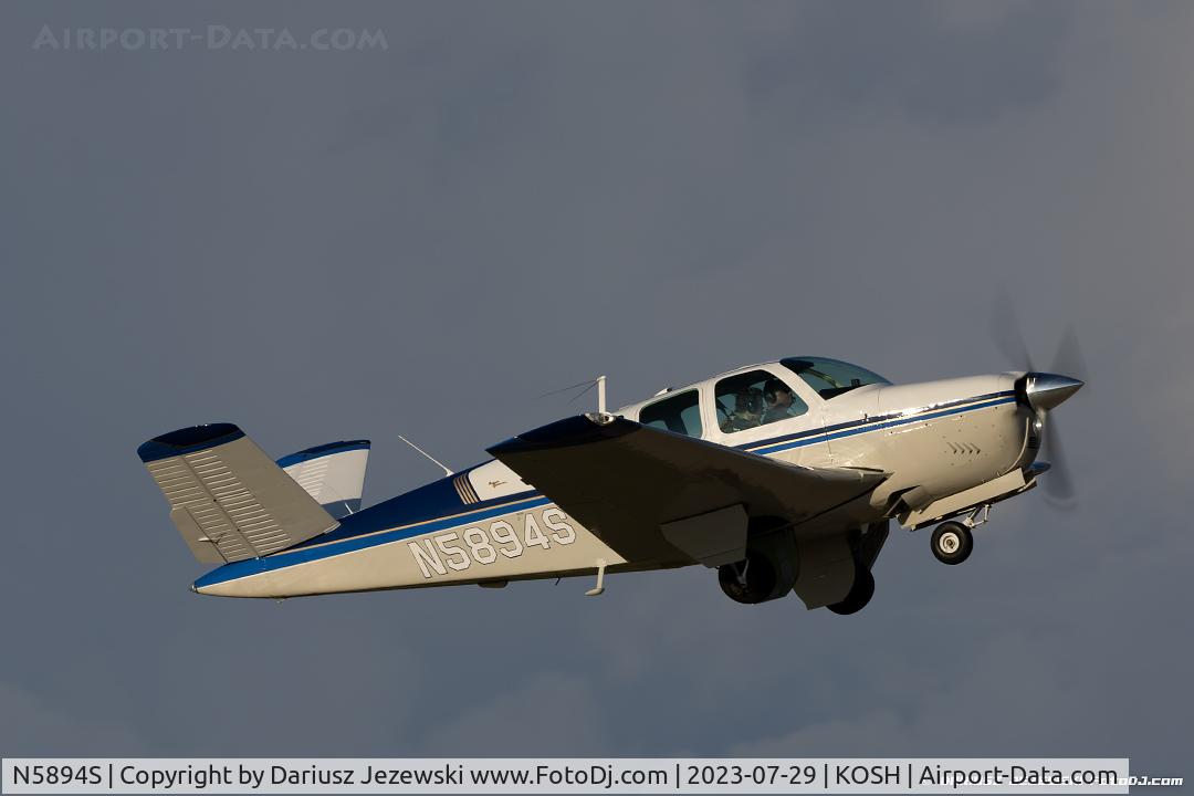 N5894S, 1965 Beech S35 Bonanza C/N D-7765, Beech S35 Bonanza  C/N D-7765, N5894S