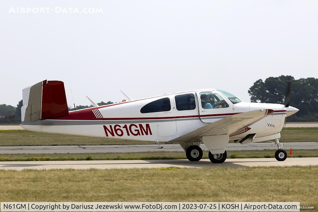 N61GM, 1961 Beech N35 Bonanza C/N D-6665, Beech N35 Bonanza  C/N D-6665 , N61GM