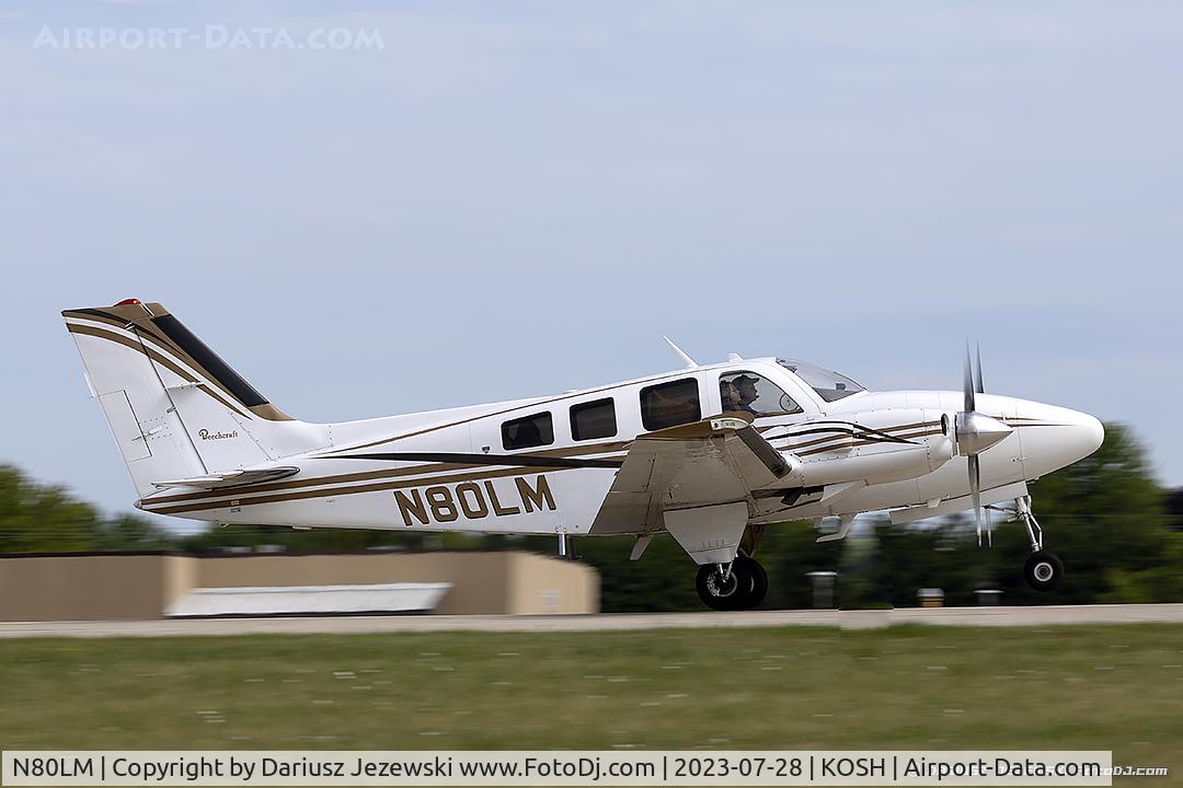 N80LM, 1979 Beech 58P Baron C/N TJ-216, Beech 58 Baron  C/N TJ-216, N80LM