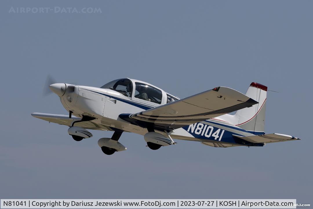 N81041, Grumman American AA-5B Tiger C/N AA5B0410, American Aviation AA-5B Tiger  C/N AA5B0410, N81041