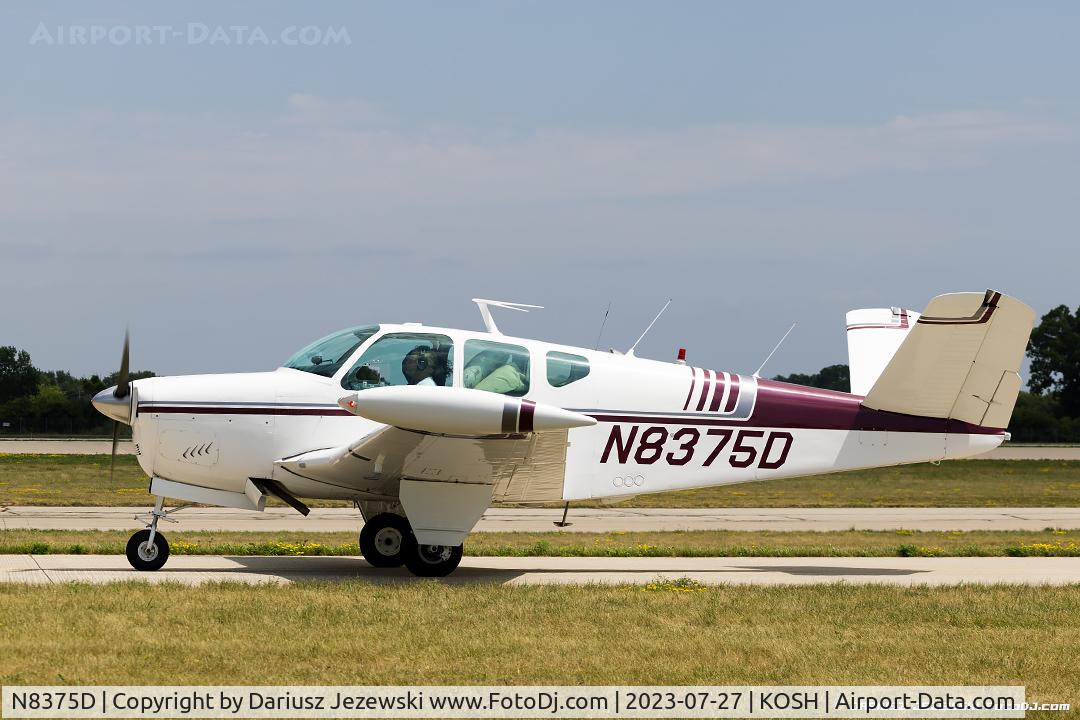 N8375D, 1958 Beech J35 Bonanza C/N D-5480, Beech J35 Bonanza  C/N D-5480, N8375D