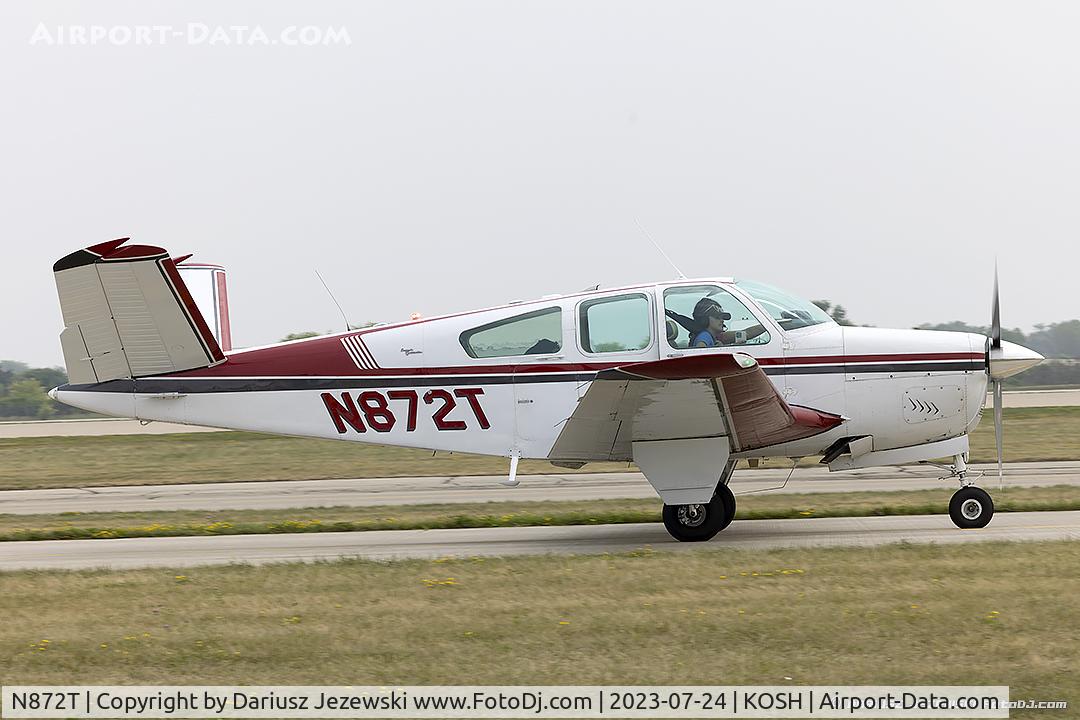 N872T, 1965 Beech S35 Bonanza C/N D-7748, Beech S35 Bonanza  C/N D-7748, N872T