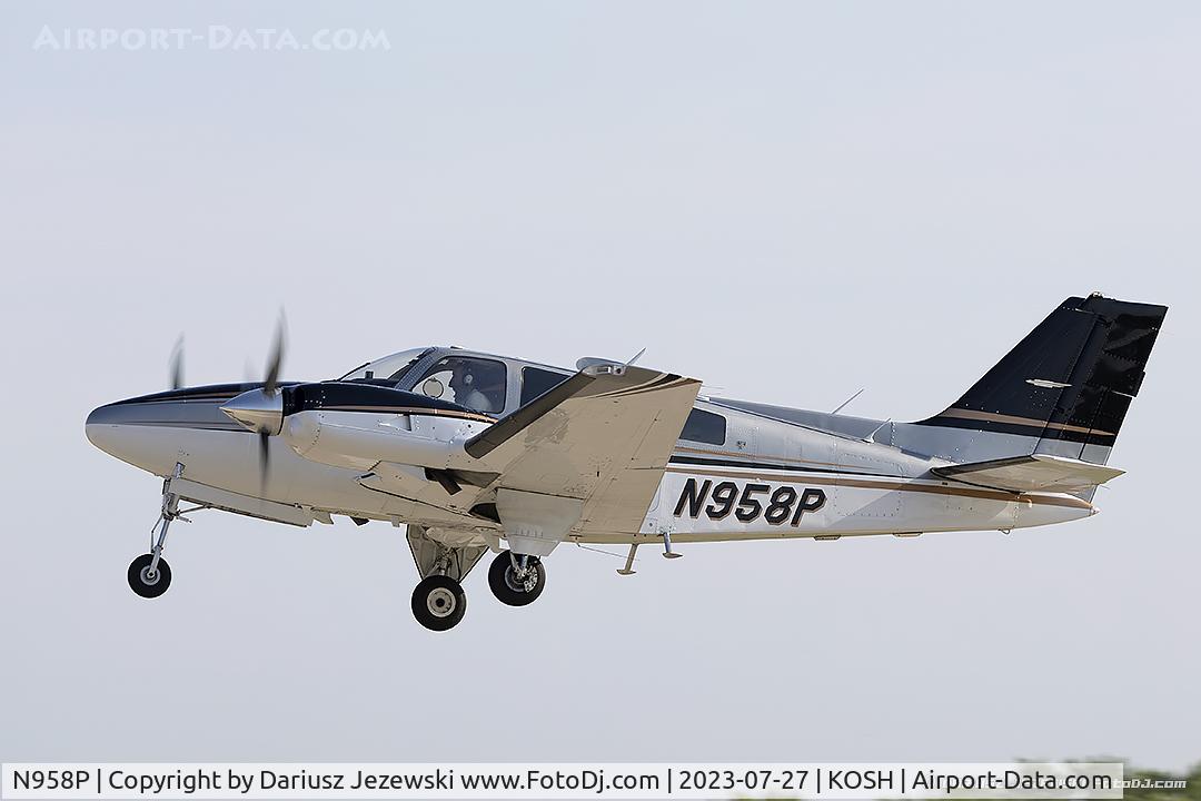 N958P, 1978 Beech 58P Baron C/N TJ-139, Beech 58 Baron  C/N TJ-139, N958P