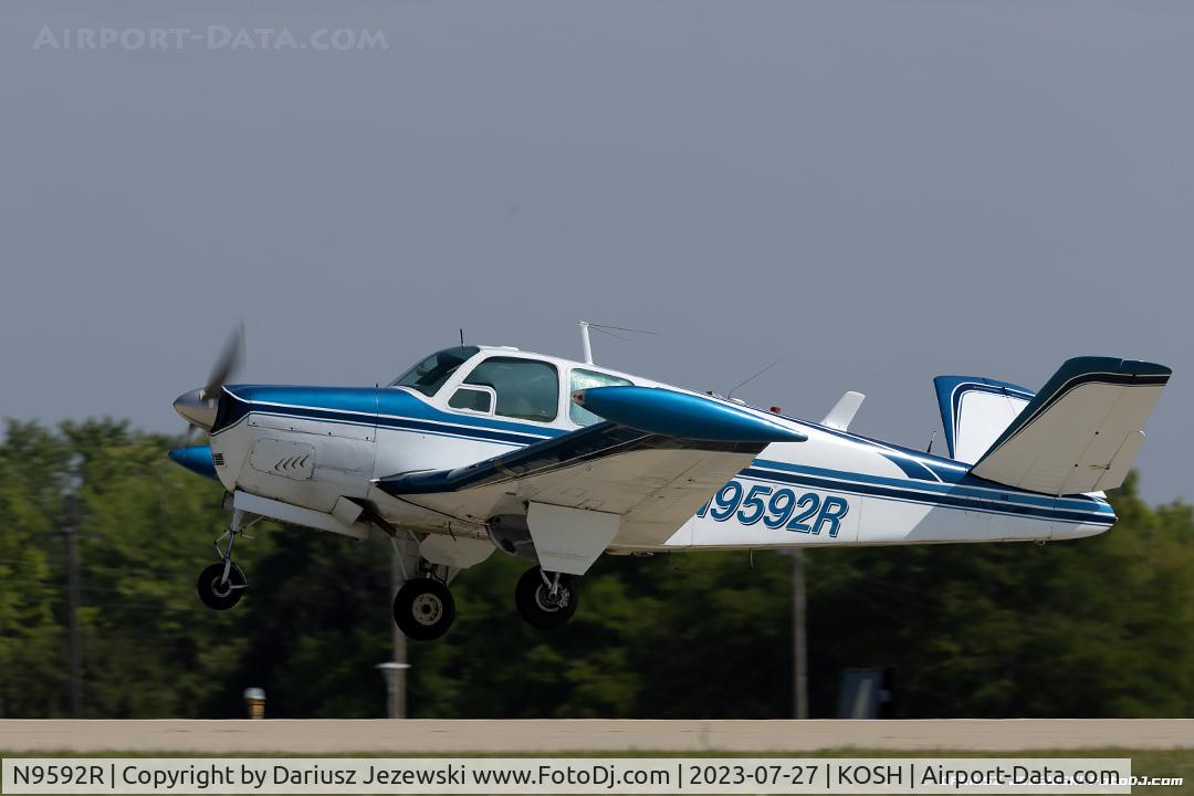 N9592R, 1959 Beech M35 Bonanza C/N D-6177, Beech M35 Bonanza  C/N D-6177, N9592R