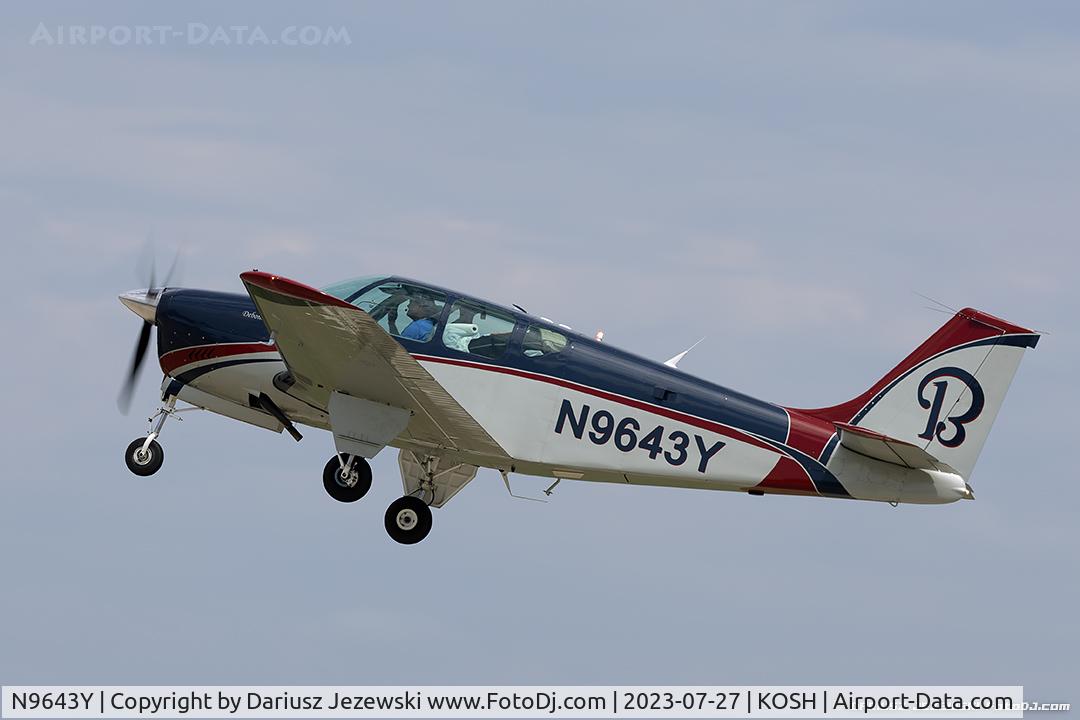 N9643Y, 1962 Beech 35-B33 Debonair C/N CD-587, Beech 35-B33 Debonair  C/N CD-587 , N9643Y