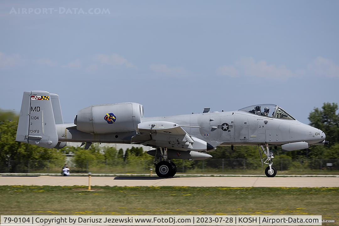 79-0104, 1979 Fairchild Republic A-10C Thunderbolt II C/N A10-0368, A-10A Thunderbolt 79-0104 MD from 104th FS 175th WG Martin State Airport, MD