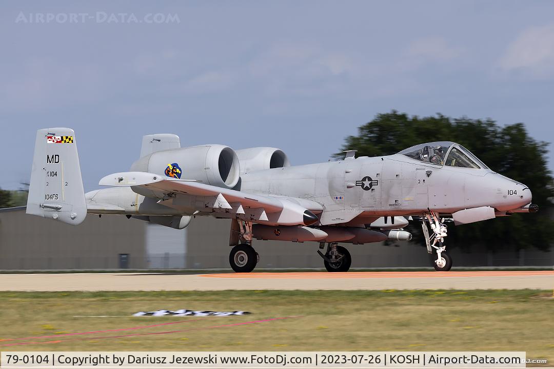 79-0104, 1979 Fairchild Republic A-10C Thunderbolt II C/N A10-0368, A-10A Thunderbolt 79-0104 MD from 104th FS 175th WG Martin State Airport, MD