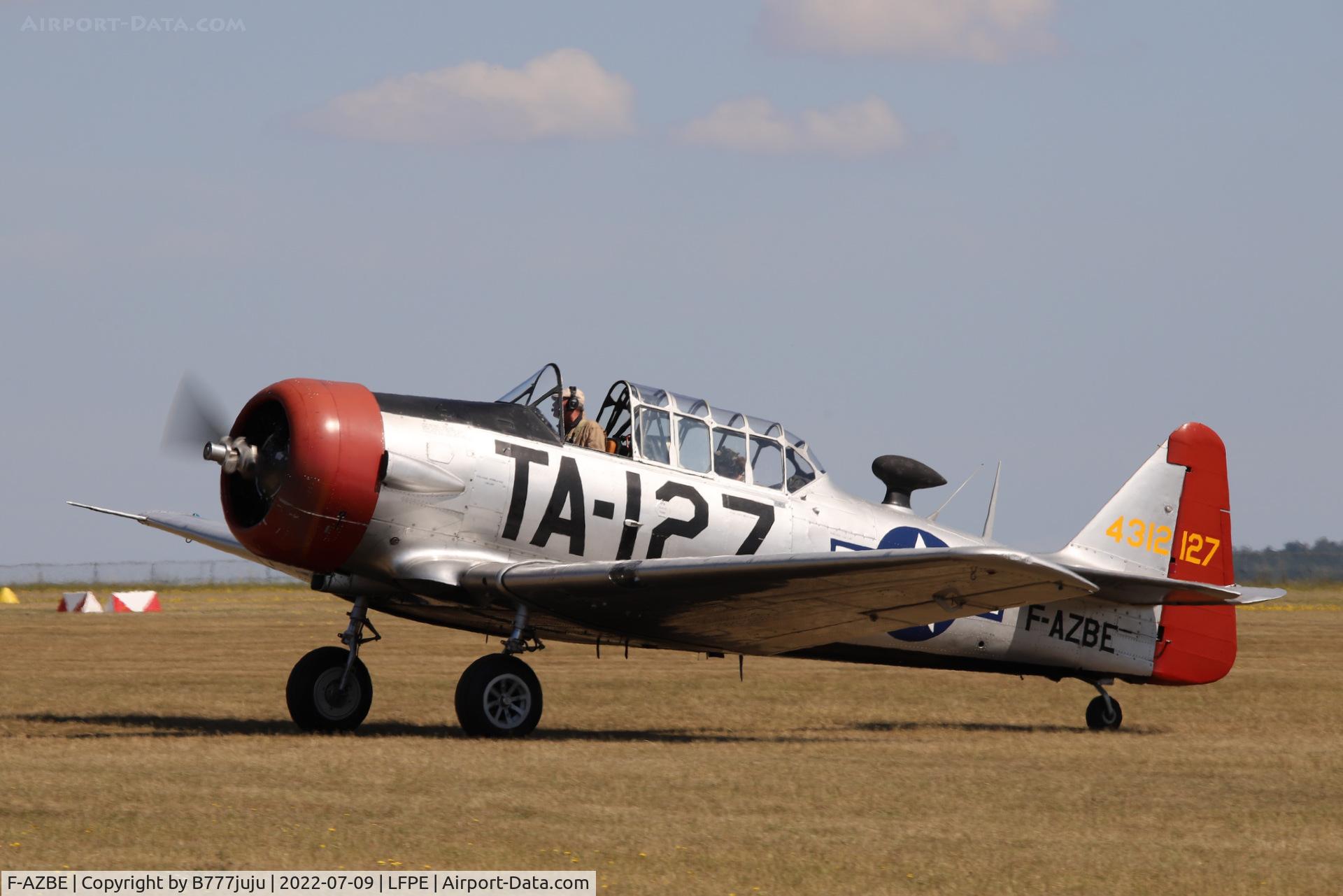 F-AZBE, North American AT-6C Harvard IIA C/N 88-12127, during Meaux Airshow