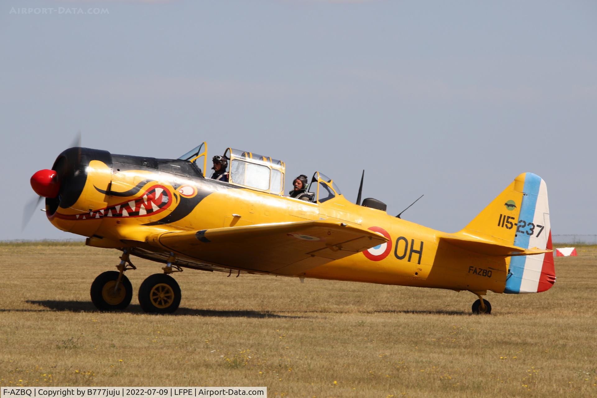 F-AZBQ, North American T-6G Texan C/N 182-535, during Meaux Airshow