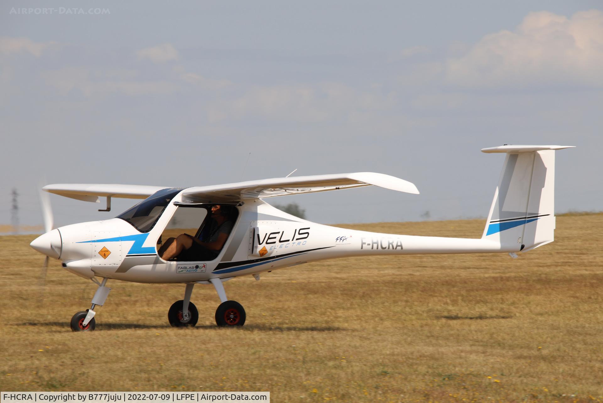 F-HCRA, 2021 Pipistrel Virus SW 128 (Velis Electro) C/N VSW1280017, during Meaux Airshow