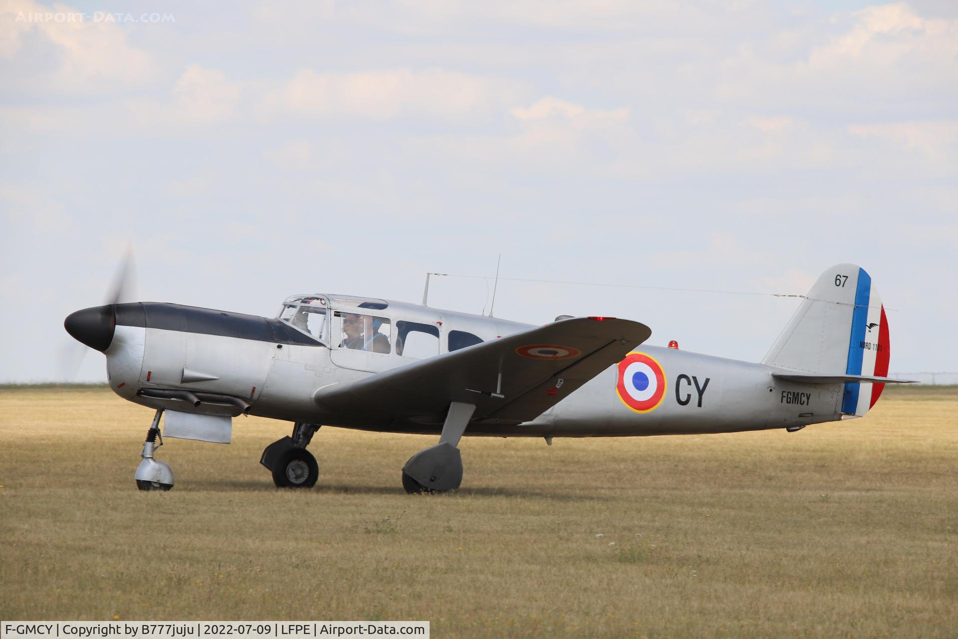 F-GMCY, 1947 Nord (Messerschmitt) N-1101 Noralpha C/N 67, during Meaux Airshow