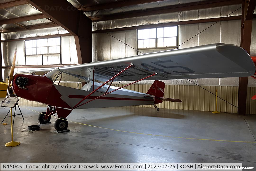 N15045, Piper E-2 C/N 196, Piper E2 Cub C/N 196, N15045 - EAA Museum