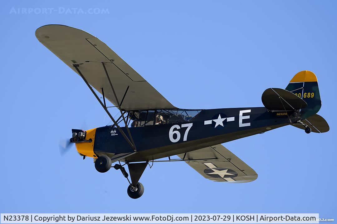 N23378, 1939 Piper J3C-65 Cub C/N 3120, Piper J3C-65 Cub  C/N 3120, N23378