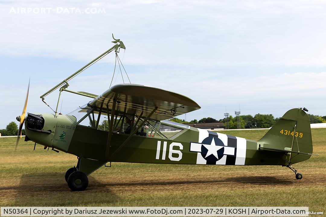 N50364, 1943 Piper J-3 Cub C/N 10300, Piper J3C-65 Cub  C/N 10300, N50364