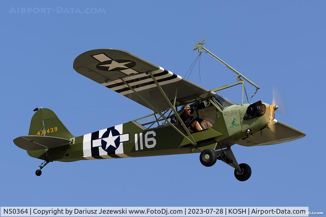 N50364, 1943 Piper J-3 Cub C/N 10300, Piper J3C-65 Cub  C/N 10300, N50364