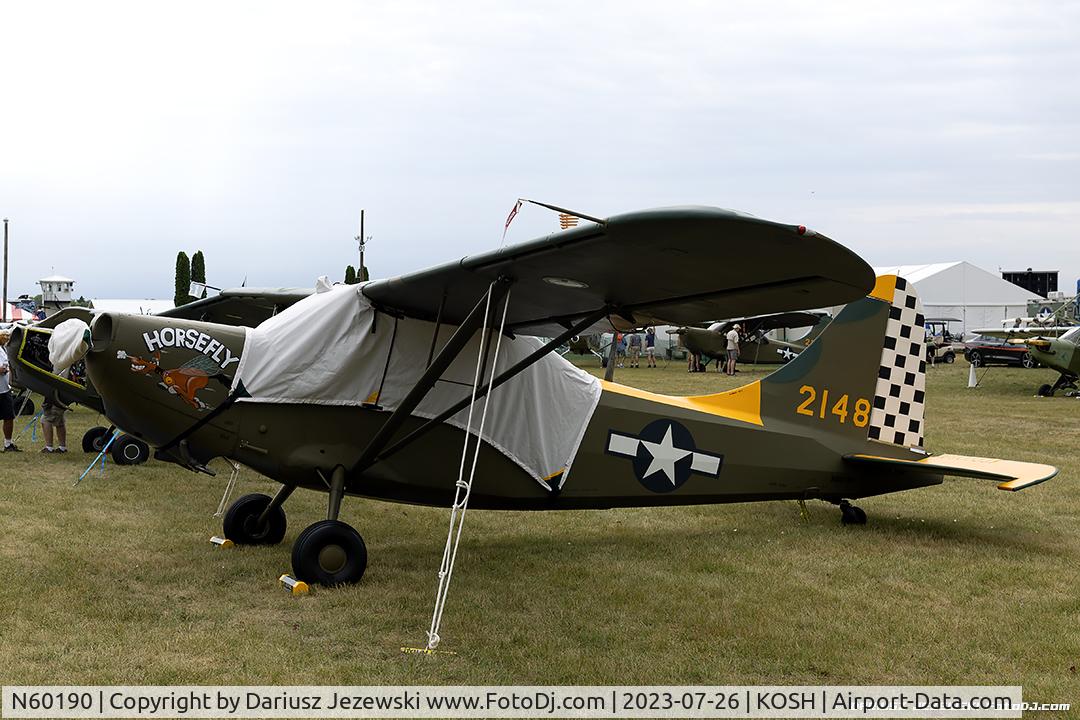 N60190, 1945 Stinson L-5 Sentinel C/N 76-91, Stinson L-5 Sentinel  C/N 76-91, N60190
