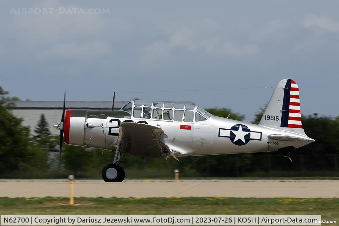 N62700, 1941 Convair BT-13A Valiant C/N 1850, Convair BT-13A Valiant  C/N 1850, N62700