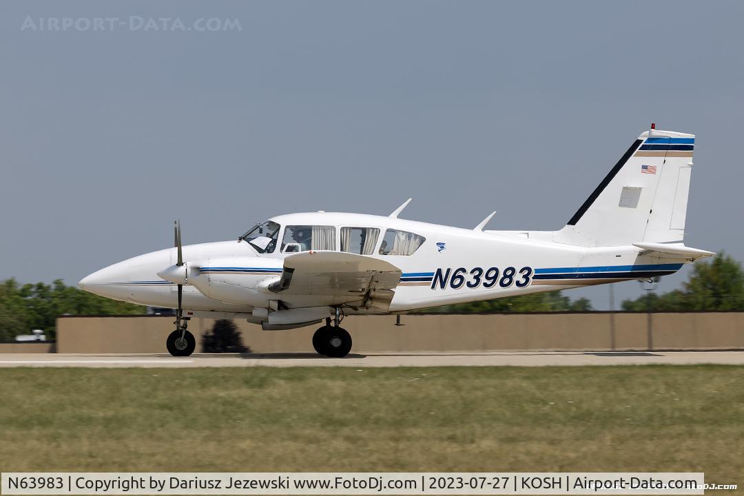 N63983, 1978 Piper PA-23-250 C/N 27-7854110, Piper PA-23-250 Apache  C/N 27-7854110, N63983