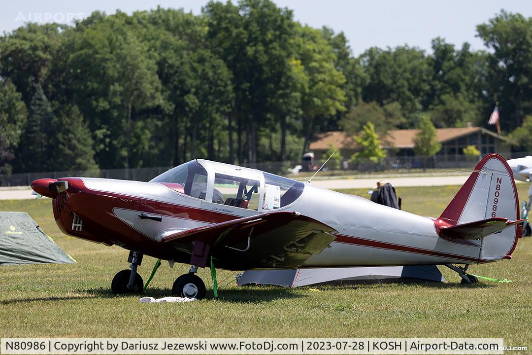 N80986, 1946 Globe GC-1B Swift C/N 1179, Globe GC-1B Swift  C/N 1179, N80986