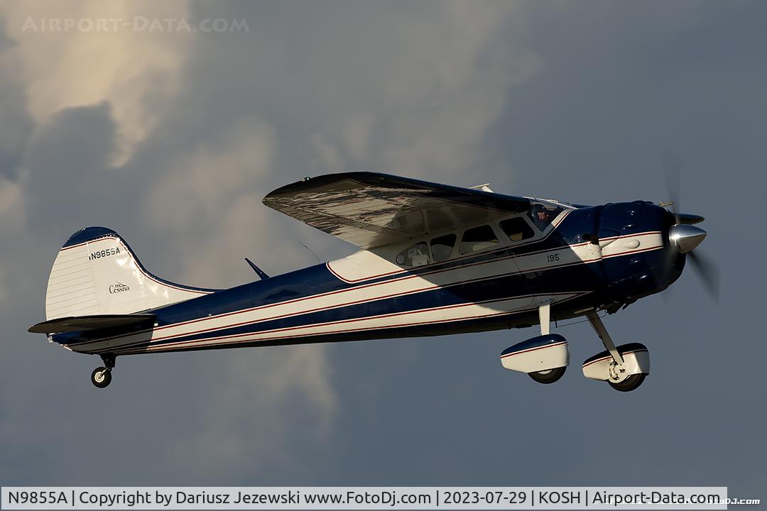 N9855A, 1950 Cessna 195A C/N 7548, Cessna 195A Businessliner  C/N 7548, N9855A