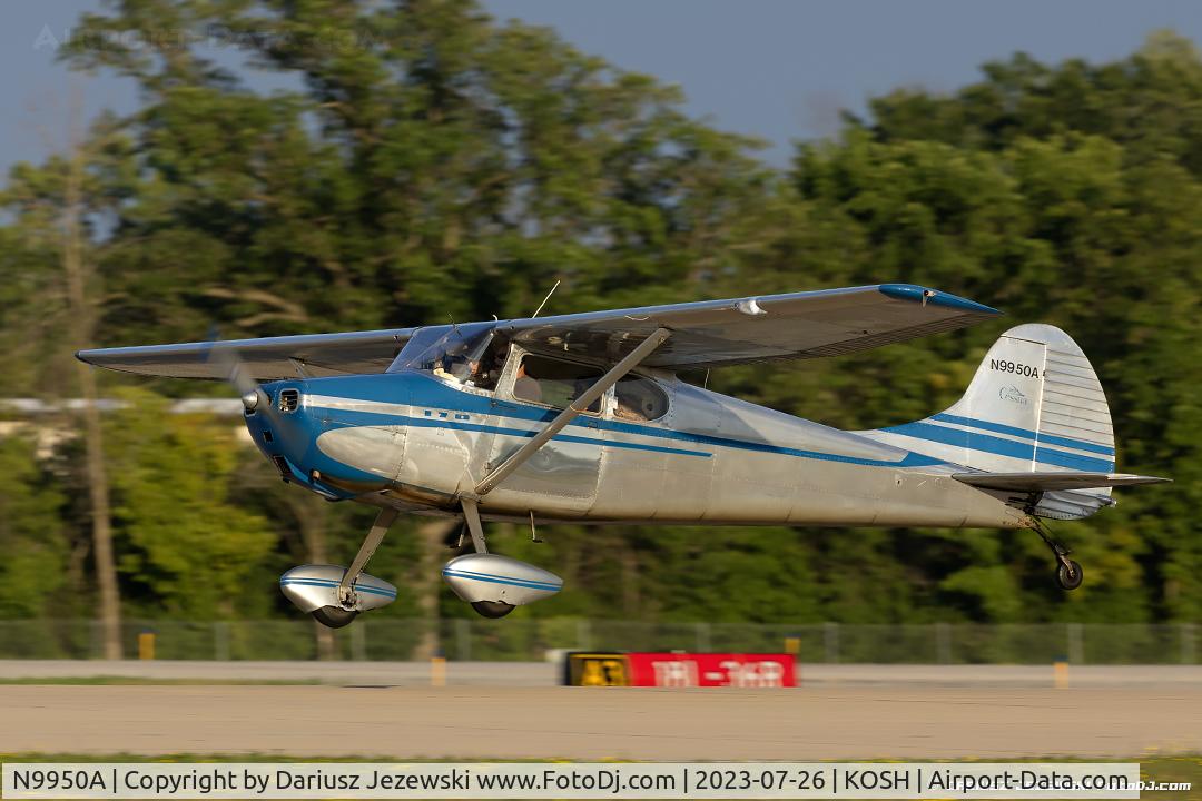 N9950A, 1950 Cessna 170A C/N 19310, Cessna 170A  C/N 19310, N9950A
