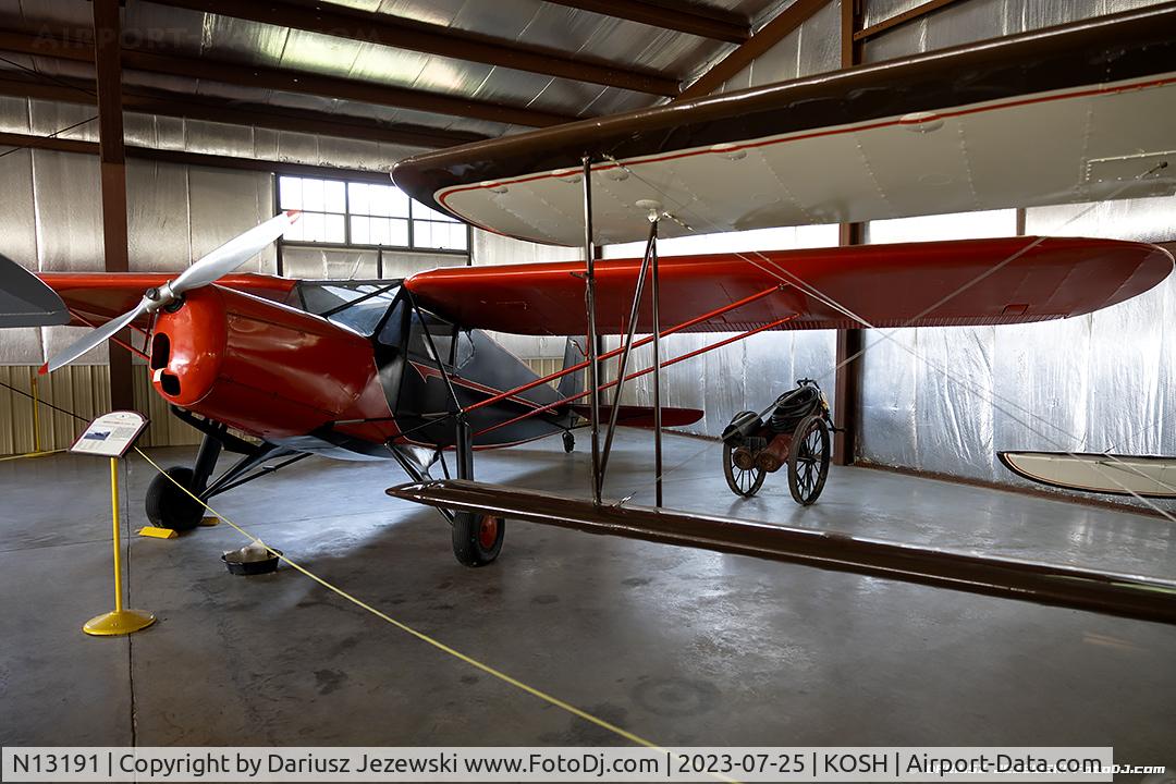 N13191, 1933 Fairchild 24 C8 C/N 2009, Fairchild 24 C8  C/N 2009, NC13191 - EAA Museum