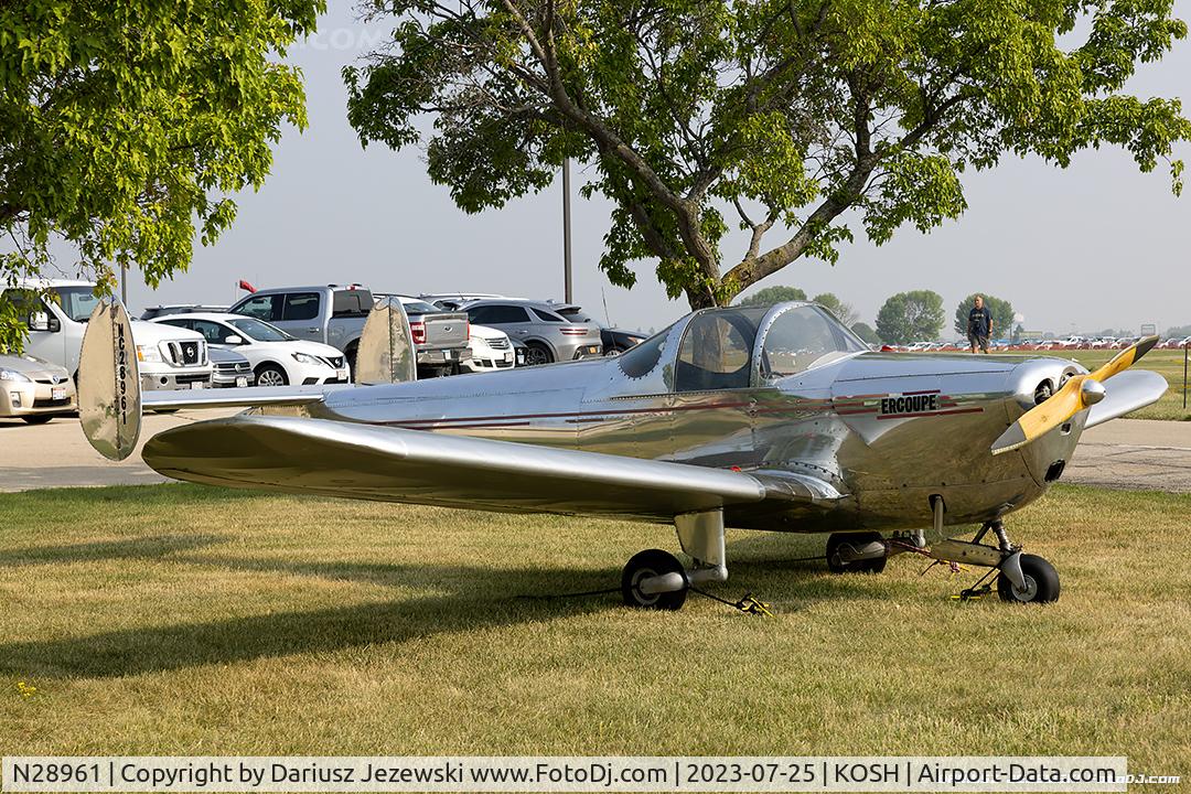 N28961, 1941 Erco 415C Ercoupe C/N 57, Ercoupe 415-C  C/N 57, NC28961 - EAA Museum