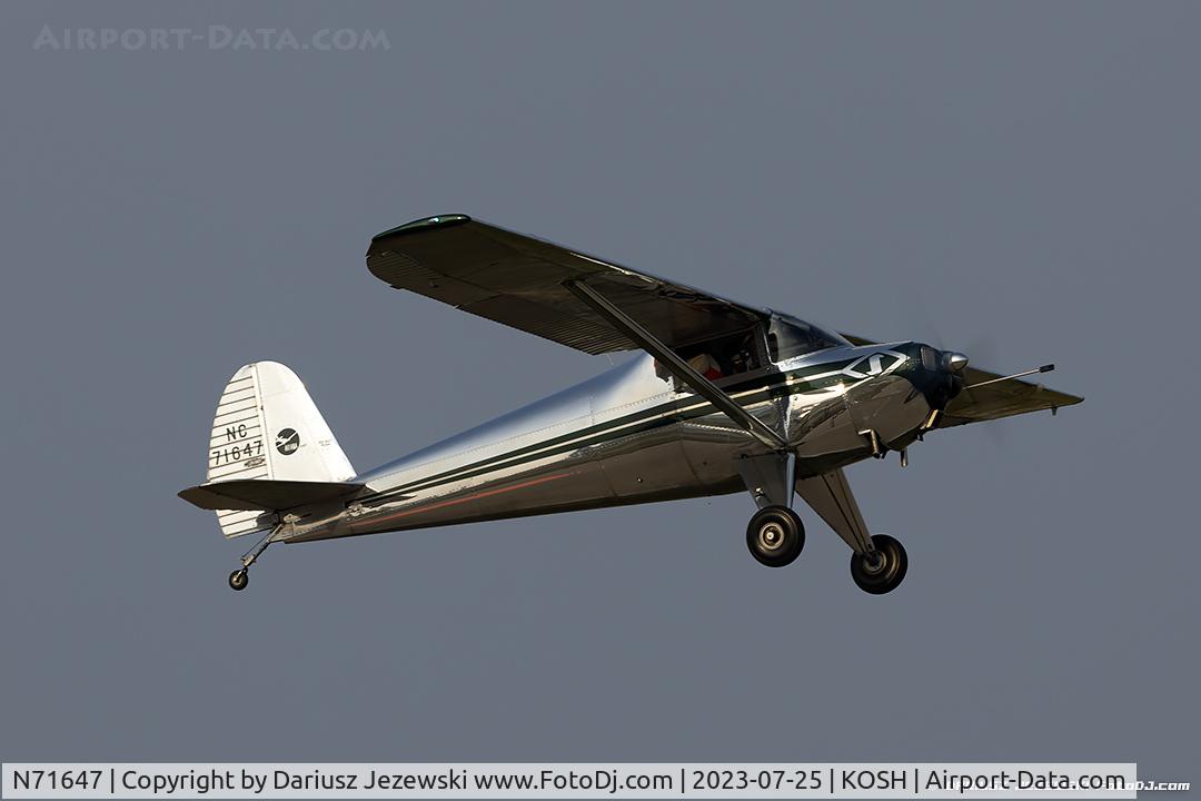 N71647, 1946 Luscombe 8A C/N 3074, Luscombe 8A Luscome Master  C/N 3074, NC71647