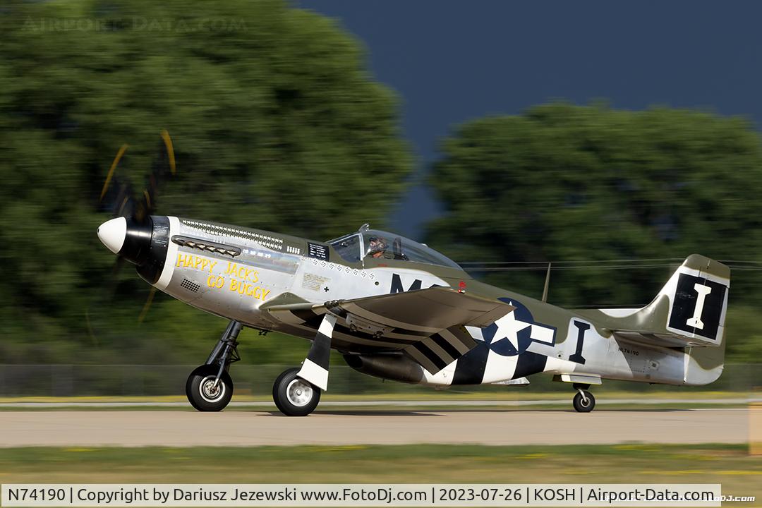 N74190, 1944 North American F-51D Mustang C/N 44-75452, North American F-51D Mustang 