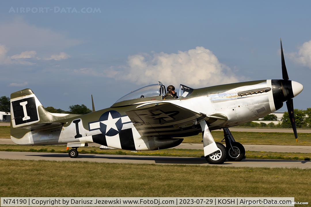 N74190, 1944 North American F-51D Mustang C/N 44-75452, North American F-51D Mustang 