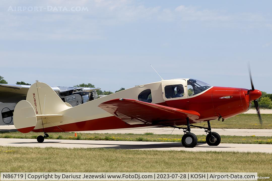 N86719, 1946 Bellanca 14-13 Cruisair Senior C/N 1080, Bellanca 14-13 Crusair Senior  C/N 1080, NC86719