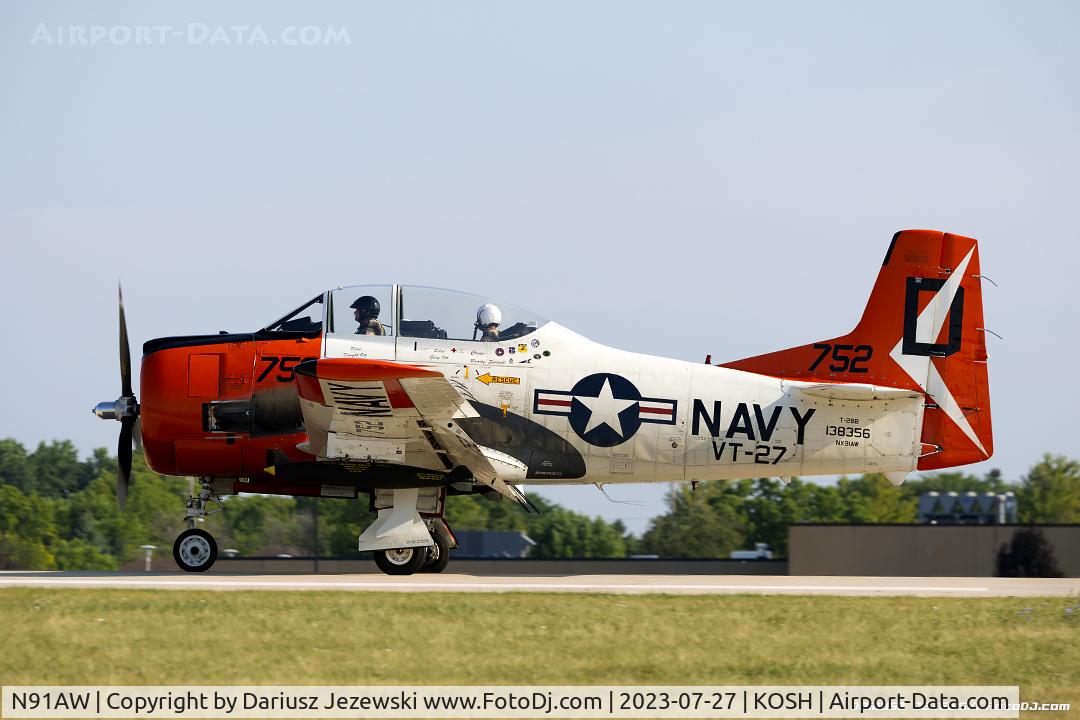 N91AW, North American T-28B Trojan C/N 200-427 (138356), North American T-28B Trojan  C/N 138356, NX91AW