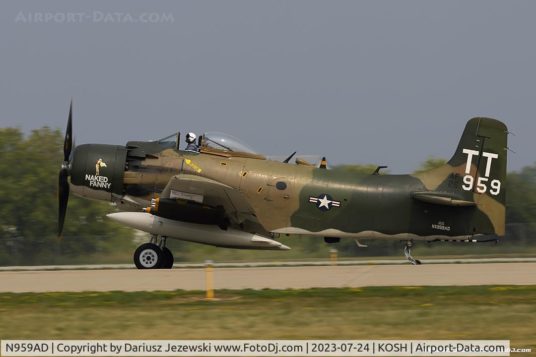 N959AD, Douglas A-1D Skyraider (AD-4NA) C/N 7759, Douglas AD-4NA Skyraider 