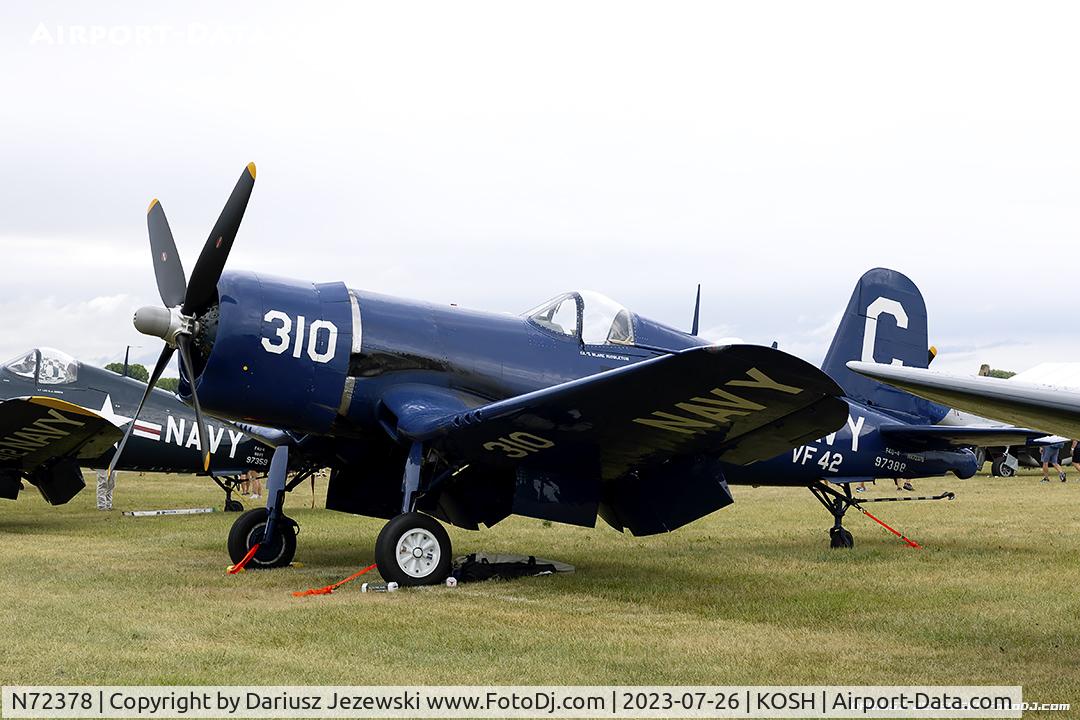 N72378, 1946 Vought F4U-4 Corsair C/N 9542, Chance Vought F4U-4 Corsair  C/N 97388, NX72378