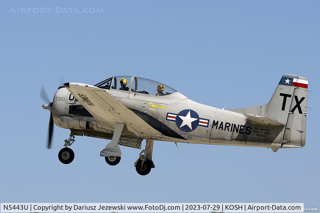 N5443U, North American T-28B Trojan C/N 219-46, North American T-28B Trojan  C/N 219-46 (140047), NX5443U