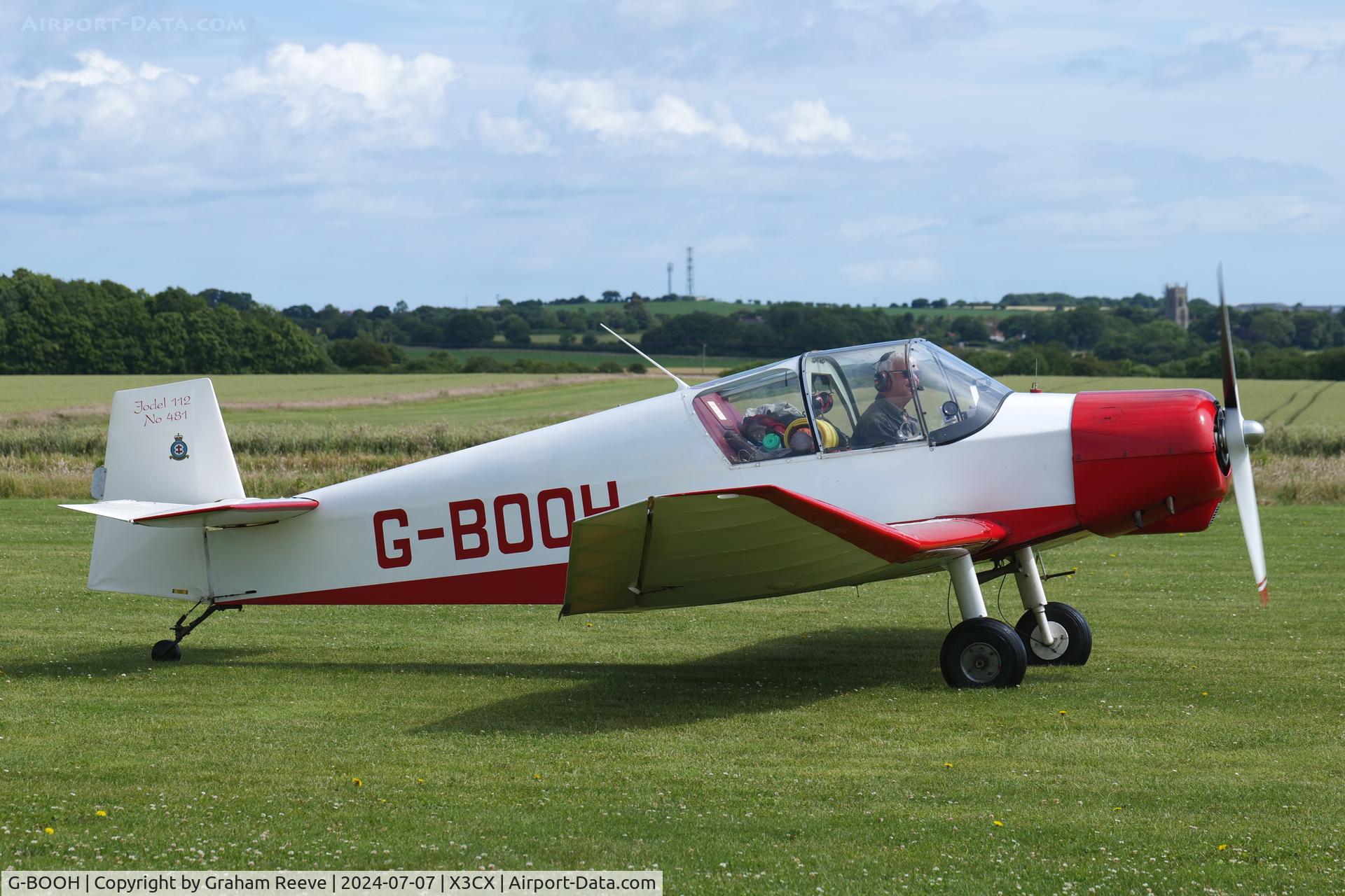 G-BOOH, 1956 Jodel D-112 C/N 481, On the ground at Northrepps.