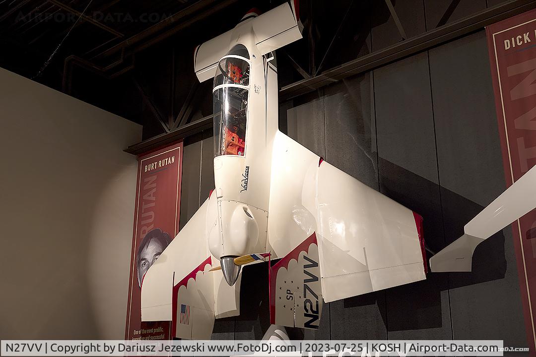 N27VV, 1972 Rutan VariViggen 50-160 C/N 001, Rutan VariViggen 50-160  C/N 1, N27VV - EAA Museum