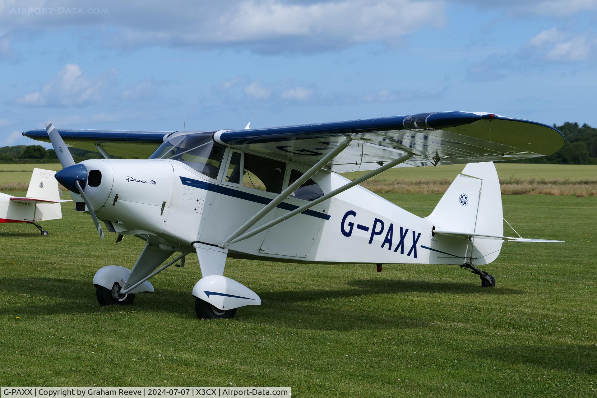 G-PAXX, 1954 Piper PA-20-135 Pacer Pacer C/N 20-1107, On the ground at Northrepps.