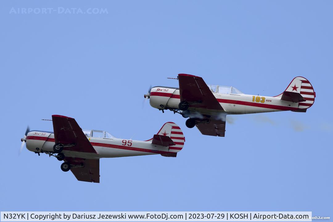 N32YK, 1986 Yakovlev Yak-52 C/N 866907, Yakovlev Yak-52  C/N 866907, N32YK