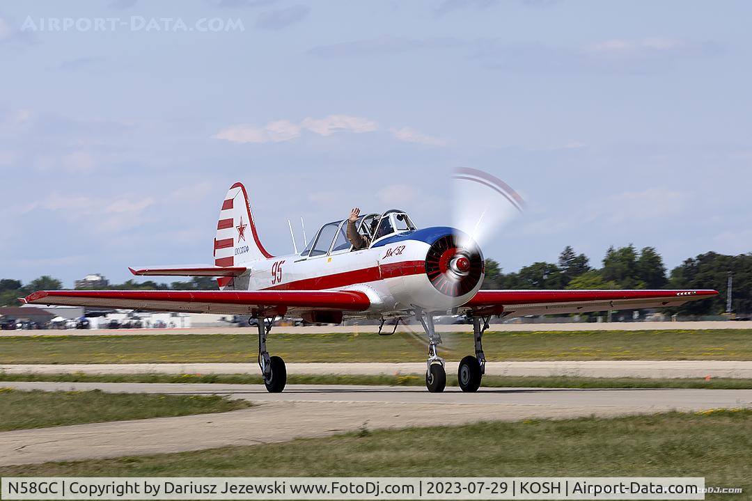 N58GC, 1983 Yakovlev Yak-52 C/N 833511, Yakovlev Yak-52  C/N 833511, N58GC