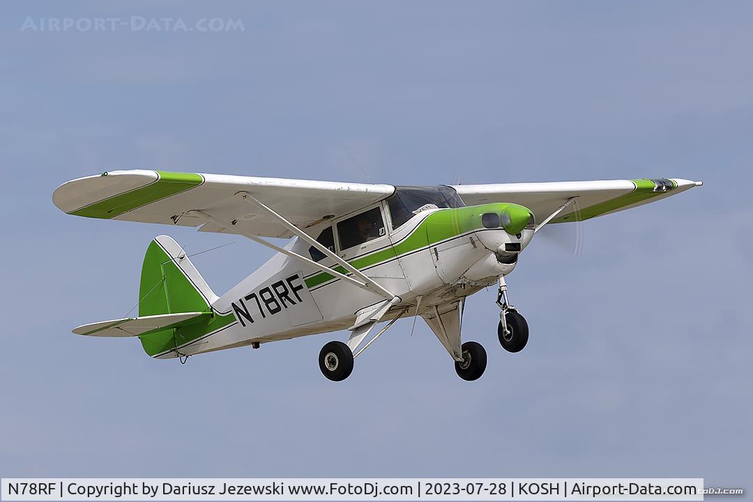 N78RF, 1958 Piper PA-22-160 Tri Pacer C/N 22-6243, Piper PA-22-160 Tri-Pacer  C/N 22-6243, N78RF
