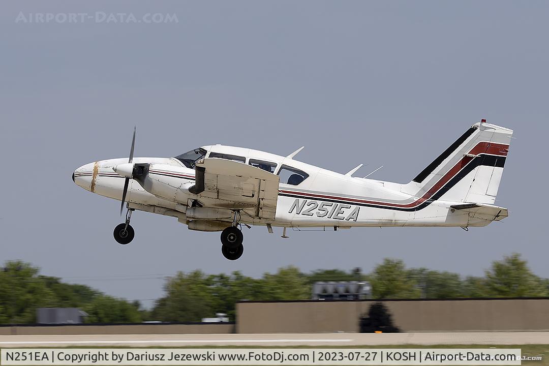 N251EA, 1969 Piper PA-23-250 C/N 27-4238, Piper PA-23-250 Apache  C/N 27-4238, N251EA