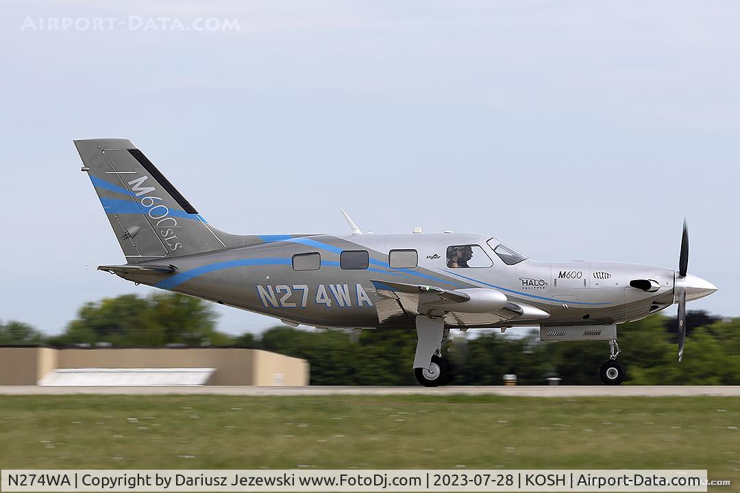 N274WA, 2019 Piper PA-46-600TP C/N 4698103, Piper PA-46-600TP Meridian M600  C/N 4698103, N274WA