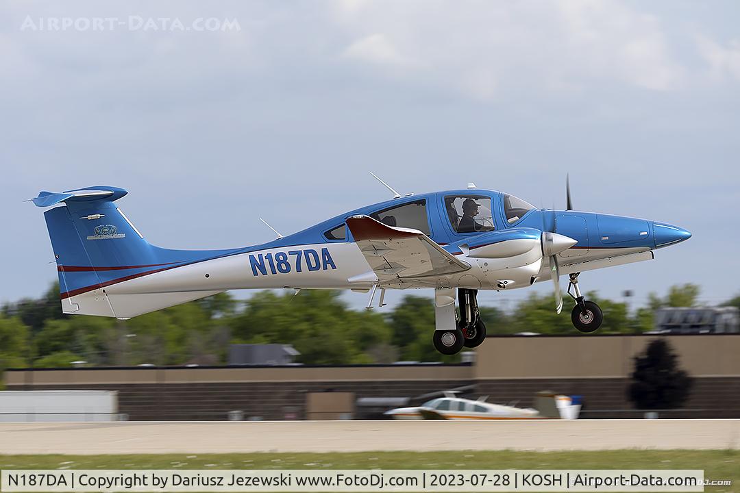 N187DA, 1996 Diamond DA-20A-1 Katana C/N 10206, Diamond DA-62  C/N 62.C047, N187DA