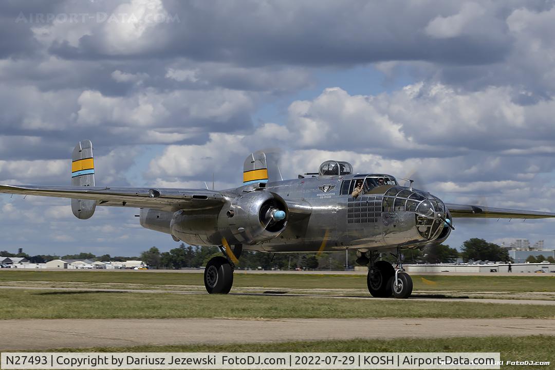 N27493, 1944 North American TB-25K Mitchell C/N 44-29869/108-33144, North American B-25J Mitchell 