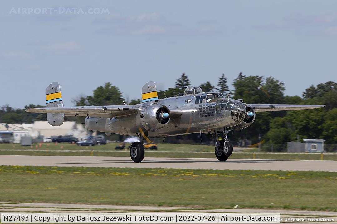 N27493, 1944 North American TB-25K Mitchell C/N 44-29869/108-33144, North American B-25J Mitchell 
