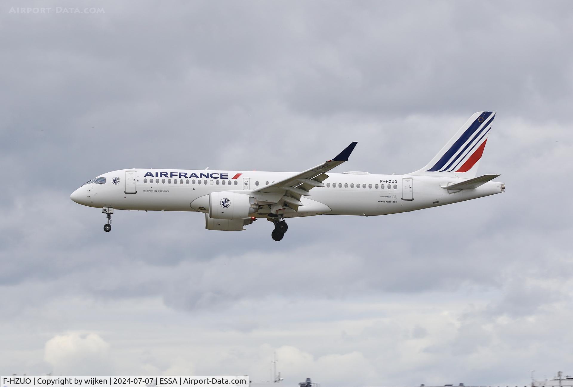 F-HZUO, 2022 Airbus A220-300 C/N 55193, Rwy 19L