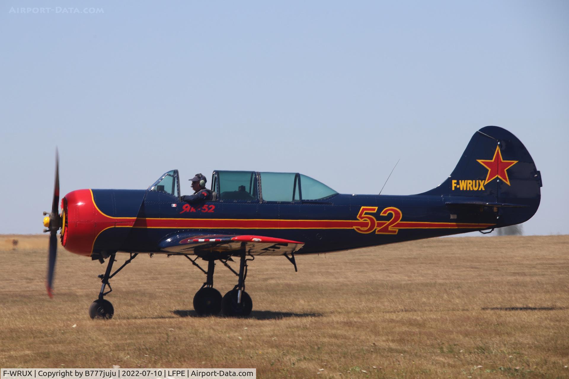 F-WRUX, Bacau Yak-52 C/N 867012, during Meaux Airshow