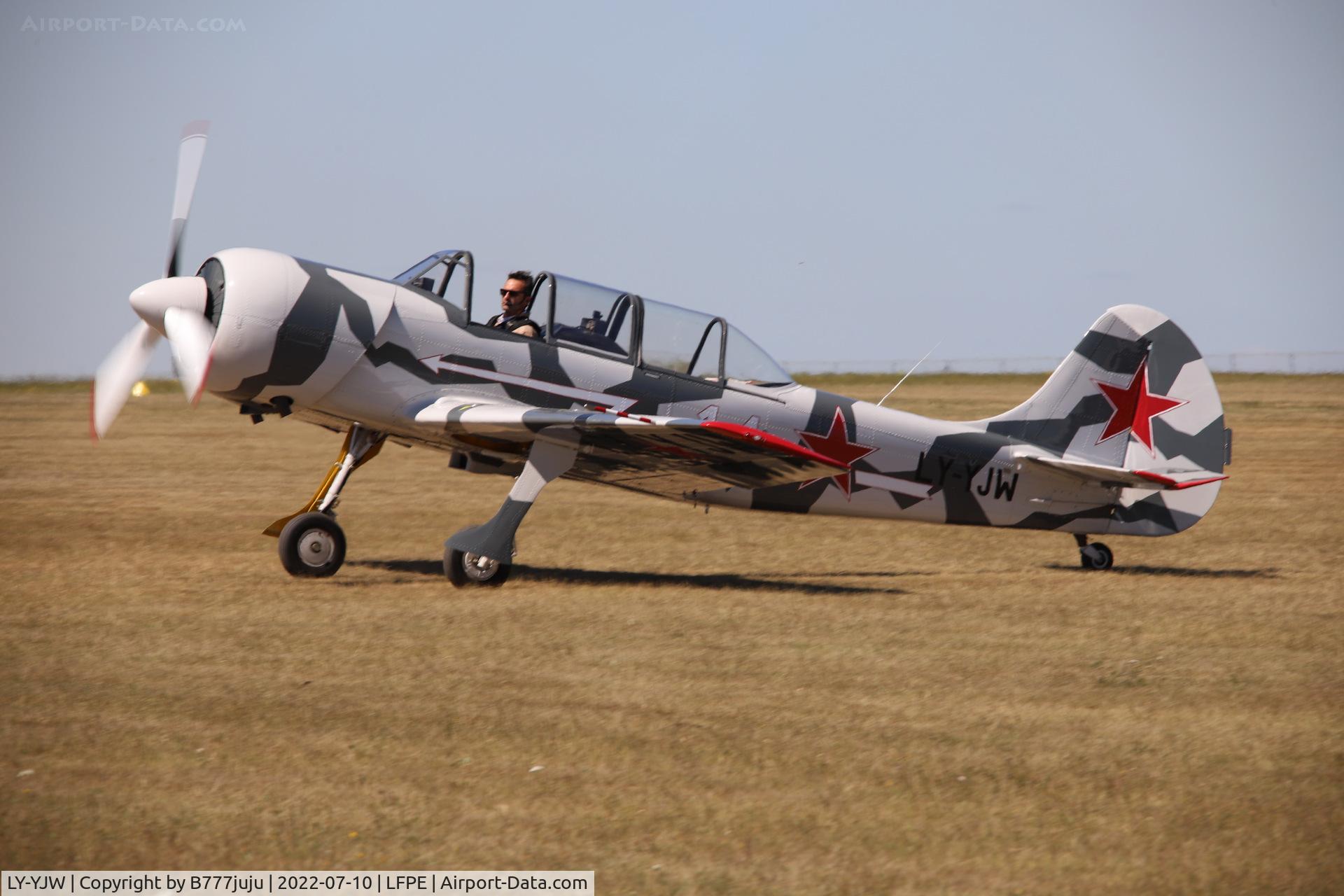LY-YJW, Yakovlev Yak-52TD C/N 877807, during Meaux Airshow