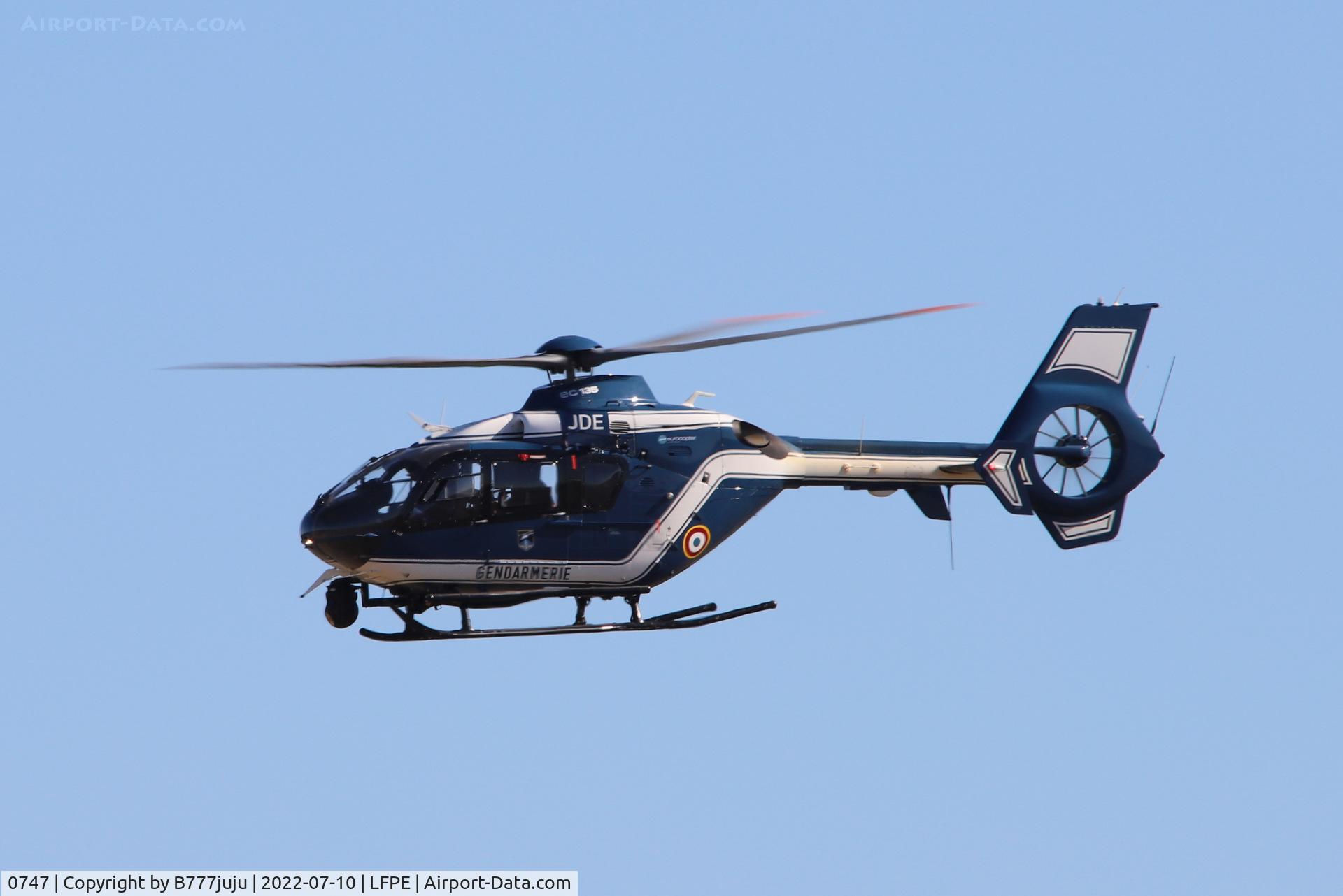 0747, 2009 Eurocopter EC-135T-2 C/N 0747, during Meaux Airshow